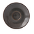 Yanco PK-002 5.75" W 0.75" H 5.75" D Grey Porcelain Round Peocock Saucer