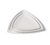 Yanco FU-408 8" W Bone White Porcelain Triangular Fuji Plate