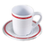 Yanco HS-9018 3" Dia. White Melamine Round Houston Mug or Cup