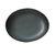 Yanco CH-211 11" W Dark Green Porcelain Oval Champs Plate