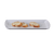 Yanco RM-4407 13.75" L x 6.5" W White Melamine Rectangular Rome Plate