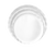 Yanco CAT-1018W 18" Dia. White Melamine Round Coupe Catering Plate