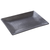 Yanco DB-410 10" W Black Porcelain Leaf Diamond Black Plate