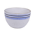 Yanco OC-504 8 Oz. 4" Dia. White with Blue Design Porcelain Round Ocean Bouillon Cup