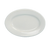 Yanco RE-14 12.5" L x 9" W American White Ceramic Oval Wide Rim Rolled Edge Recovery Platter
