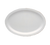Yanco NS-510W 9.75" L x 6.75" W White Melamine Oval Narrow Rim Nessico Platter