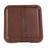 Yanco WL-309 8.5" W x 1" H x 8.5" D Square Melamine Woodland Tray