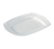 Yanco MM-14-RT 14" W Bone White Porcelain Rectangular Miami Plate