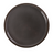 Yanco PK-212 12" Dia. Grey Porcelain Round Yanco Peacock Plate