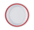Yanco HS-109 9" Dia. Red Band or White Melamine Round Houston Plate