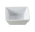 Yanco ML-703 Super White Porcelain Square Main Land Dessert Bowl