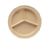 Yanco NS-701T 8.75" Dia. Tan Melamine Round Deep Nessico 3 Compartments Plate