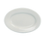 Yanco RE-12 10.38" L x 7.25" W American White Ceramic Oval Wide Rim Rolled Edge Recovery Platter