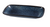 Yanco BL-512 12" W Porcelain Rectangular Rolled Edge Blue Star Plate