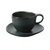Yanco CH-002 6.25" W 0.75" H Dark Green Porcelain Round Champs Saucer