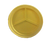 Yanco NS-701Y 8.75" Dia. Yellow Melamine Round Deep Nessico 3 Compartments Plate