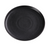 Yanco NB-112 12.25" Dia. Black Porcelain Round Noble Black Plate
