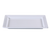 Yanco RM-4312 12" W x 8.5" D White Rectangle Melamine Deep Rome Turkey Platter