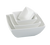 Yanco FU-005 14 Oz. Bone White Porcelain Square Fuji Bowl