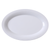 Yanco SI-212 12" L x 8.75" W White Porcelain Oval Sienna Platter