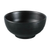 Yanco BP-3007 38 Oz. 7" W Melamine Round Asian Style Black Pearl Woodong Noodle Bowl