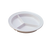 Yanco NS-701W 8.75" Dia. White Melamine Round Deep Nessico 3 Compartments Plate
