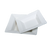 Yanco ML-310 18 Oz. Super White Porcelain Square Main Land Pasta Bowl