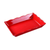 Yanco DC-6114R 14" W x 2" H x 9.5" D Red Melamine Rectangular Serving Tray