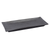 Yanco DB-413 12" W Black Porcelain Rectangular Diamond Black Plate