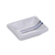 Yanco OC-5103 1 Oz. White and Blue Porcelain Rectangular Ocean Sauce Dish