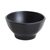 Yanco BP-3104 10 Oz. 4.5" W Melamine Round Black Pearl Miso Soup Bowl