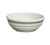 Yanco GB-24 10 Oz. American White Ceramic Round Green Band Nappie