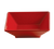 Yanco ME-307 22 Oz. 7" W Speckled Red Melamine Square Mexico Bowl