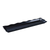 Yanco DC-6019B 19" W x 1" H x 5.25" D Black Melamine Rectangular Serving Tray