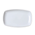 Yanco ML-2212 12.5" W Super White Porcelain Rectangular Main Land Plate
