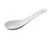 Yanco AC-005 5.5" L Super White Porcelain Abco Soup Spoon