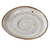 Yanco LY-002 6.5" W 0.75" H Brown Porcelain Free Form Lyon Saucer