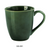 Yanco GG-001 12 Oz. Round Porcelain Green Gem Mug