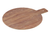 Yanco WD-112 11.75" W x " H x " D Brown Melamine Round Serving Tray
