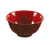 Yanco CR-130 8 Oz. 4.5" Dia. Black and Red Melamine Round Two-Tone Rice Bowl