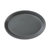 Yanco DI-409 9" L x 1.25" H Gray Inside or White Outside Melamine Oval Discover Plate