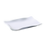 Yanco OK-2416 16" W White Melamine Rectangular Osaka Plate