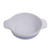 Yanco OC-506 7 Oz. 6.5" W White and Blue Porcelain Round with Ears Ocean Bake Dish