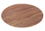 Yanco WD-312 12" W x " H x " D Brown Melamine Round Serving Tray