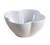 Yanco RM-406 16 Oz. White Melamine Round Rome Salad Bowl