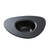 Yanco MO-412BK 14 Oz. 12" W Black Melamine Triangular Matte Moderne Dessert Plate