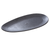 Yanco DB-316 16" W Black Porcelain Leaf Diamond Black Plate