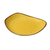 Yanco LY-110YL 10.5" W Yellow Porcelain Free Form Lyon Plate