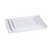 Yanco FU-1313 13" W x 9" D Bone White Porcelain Rectangular Fuji Display Plate