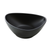 Yanco MO-206BK 12 Oz. 6" W Black Melamine Triangular Matte Moderne Plate